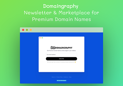 Introducing Domaingraphy branding design domain domain name domains flat illustration invite logo marketplace media names premium