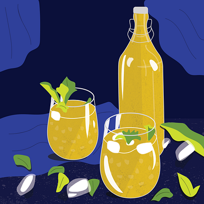 aam panna beverage drink illustration india mango summer traditional