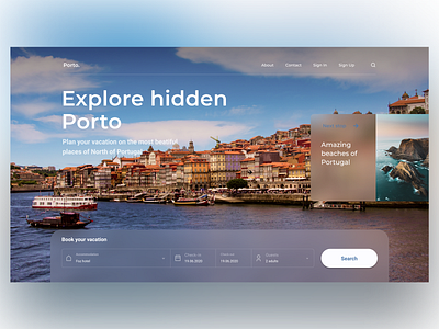 Travel agency landing page design flat landingpage ui uxui webdesign website