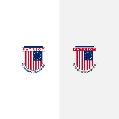 Patriot USA high School Education Logo Design awesome logo best best logo branding education logo flat logo logo design logodesign minimalist logo modern logo school logo usa vector