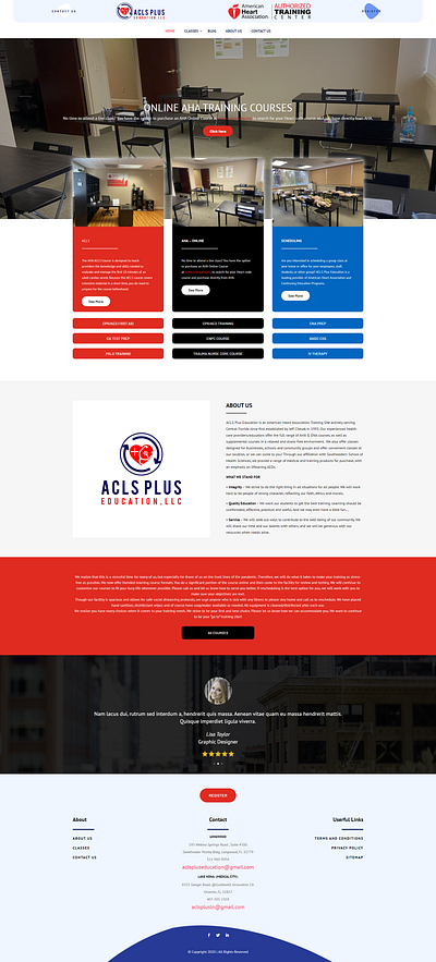 ACLS Website Design design devsmoni devsmonibd dividesign diviexpert elementor elementor pro psd template skmoni wordpress