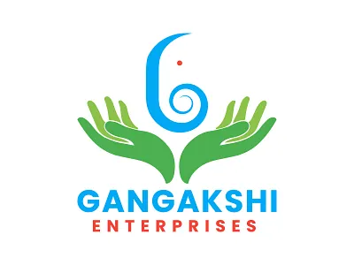 Gangakshi Enterprises art branding design flat icon illustration illustrator logo typography vector