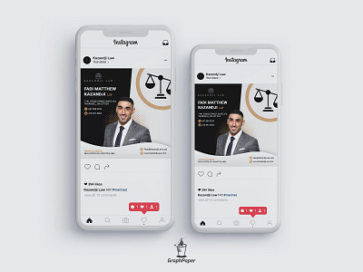 FMK Law Firm Post Design - Instagram Post Design branding design design facebook ad facebook cover graphpaper instagram instagram post instagram stories law law firm law firm logo lawyer linkedin post logo logo design postcard poster social media design youtube banner