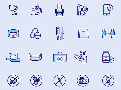 Dining Icons 4 catering college coronavirus dining disease doctor food health home masks medicine prevention social distance temperature university