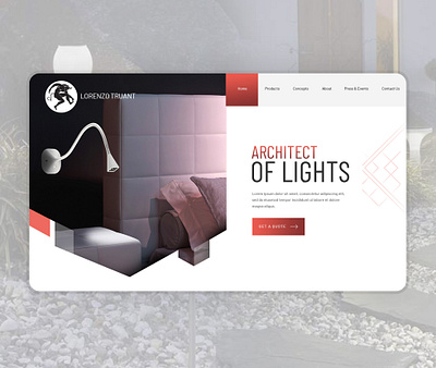 Website Homepage - UI/UX Achitect of Lights application architect design ecommerce illustration lamp lights ui user flow ux web web design web designer website