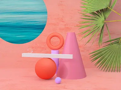 Geometric 3d 3d art cinema 4d cinema4d cinema4dart geometric geometric art graphic design minimalism summer