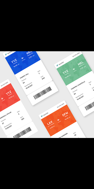 Daily UI 024 / Boarding Pass app daily 100 challenge dailyui dailyui024 dailyuichallenge design minimalist travel ui ux wallet xd