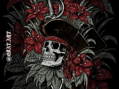 death pirate artwork bazzier drawing illustrations pirates skull art