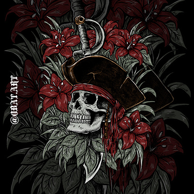 death pirate artwork bazzier drawing illustrations pirates skull art