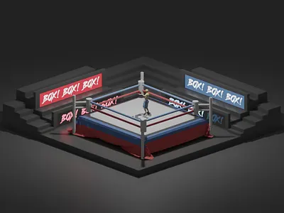 Boxing 3D Lowpoly