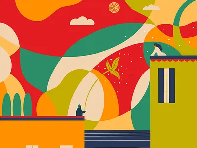 Summertime Magic art digital graphic design illustration illustrator love procreate summer summertime