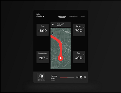 Daily UI 034 (Car Interface) car dailyui ui ux