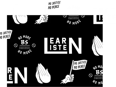 No More black lives matter graphic illustration tyography