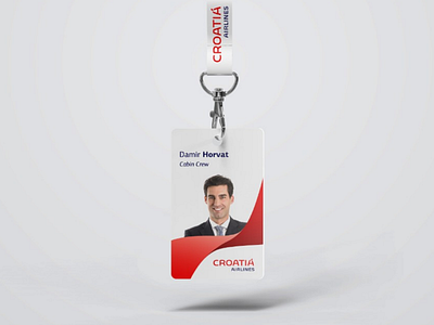 Croatia Airlines - ID card brand design brandidentity branding croatia design graphic graphic design graphic design graphicdesign identity logo