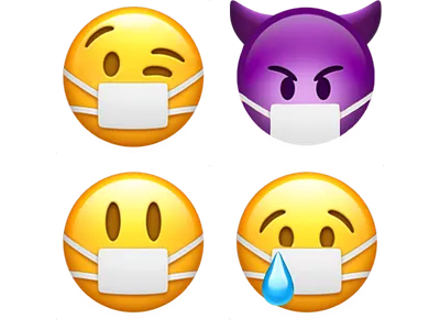 Expressive Face-Mask Emojis emoji emoji set emojis emoticon emotion face face mask mask masks