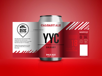 Craft beer label design - Pale Ale beer beer can brand identity branding brewery calgary canada design label packaging pale ale typography vector yyc