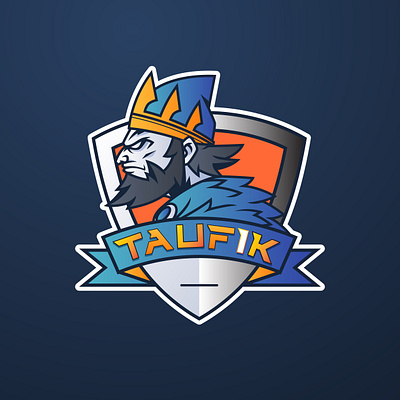 TAUFiK Name Vector AI animation design icon illustration logo mascot logo mascotlogo minimal pubgmobile vector