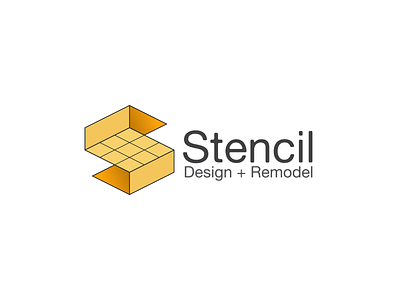 Stencil logo 2020 architecture design bathroom branding concept design interior design kitchen logo vector