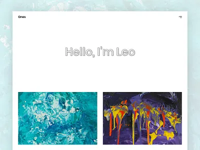 Artist Portfolio artist bootstrap carousel clean contemporary creative html5 minimal modern portfolio showcase simple slider web design web template