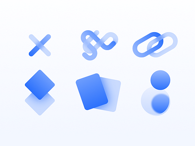 Gradient/light Experiements affinity designer blue blur cards gradient icons light linework logo simple smooth subtle