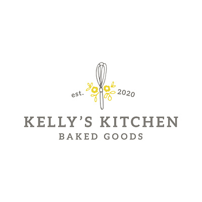 Kelly's Kitchen logo 2colorlogo logo logo design logodesign