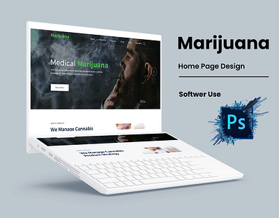 Marijuana website design design green marijuanas ui uiux web design website website concept website design