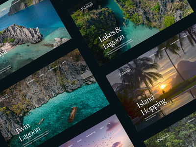 Discover Palawan - Header Explorations branding design figma island palawan philippines uidesign uiux uxdesign uxdesigner