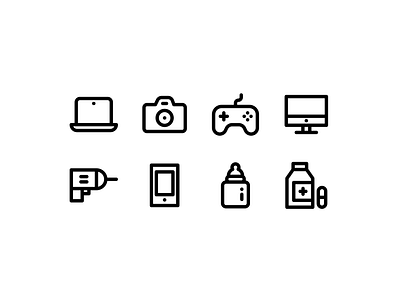 Product Categories Icon Sets design icon illustration vector