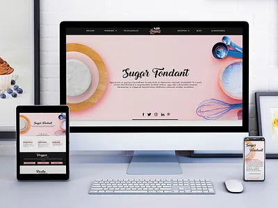 Webdesign branding confectionery design fondant sugar sweet ui webdesig