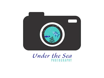 Under the Sea Photography adobe adobe illustrator adobe illustrator cc camera camera logo design logo logo challenge photography random logo under the sea underwater underwater logo vector vector art vector logo