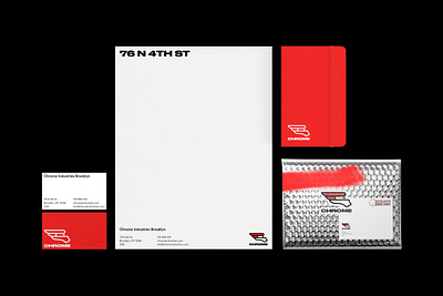 Chrome Industries Rebrand branding business card chrome design letterhead logo logo design rebrand stationery typography