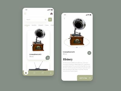 Pawnshop App Concept application bottomebar bottomebar clean design colors concept creative dribble gramophone mobile mobile app mobiledesign pawnshop uidesign uiux ux