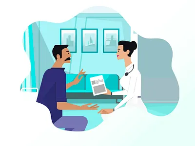 Medical illustration by Team DNS design illustration minimal vector web