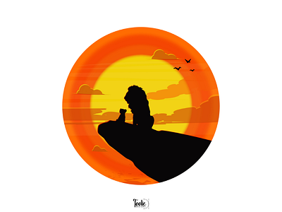 Lion king - Simba and Mufasa illustration illustrator lion king pentool simba and mufasa toolic designs visual designer