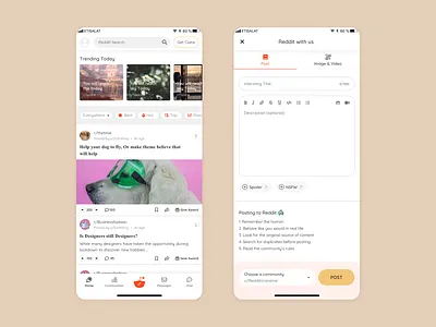 Reddit Redesign app blog create new design home page reddit ui ux