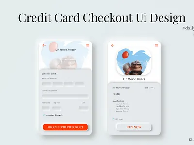 Credit Card Checkout UI Design adobexd dailyuichallenge uidaily uiux