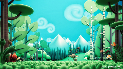 Spring is coming 3d cartoon character characterdesign illustration