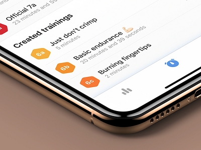 Something new is coming... app fitness ios iphone list sport tabbar training ui