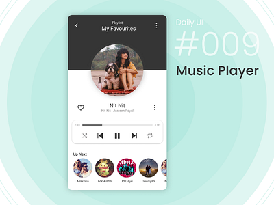 Daily UI #009 009 daily ui 009 dailyui dailyui009 dailyuichallenge music player musicapp ui uidesign ux