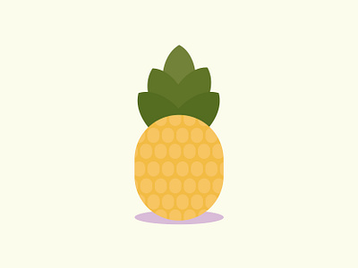 Pineapple daily design flat flat design flatcolors icon icône minimalist minimalist icon pineapple vector