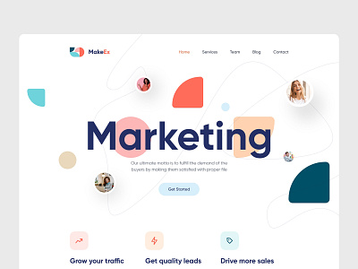 Marketing Agency Website agency landing page agency website colorful creative digital marketing food marketing marketing landing page marketing website minimal product design seo ui ux web design