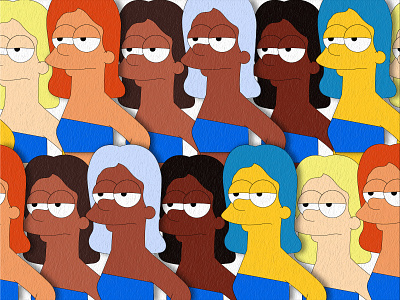 Simpson pattern character character design illustration illustrator pattern photoshop simpson vector
