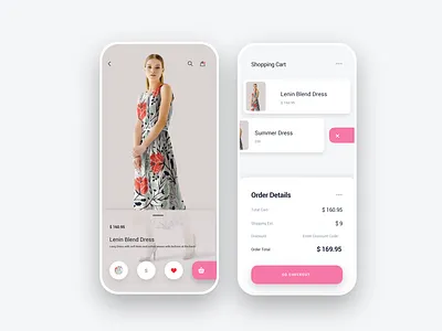 E-commerce Screen animation app design ecommerce app flat grid icon minimal shopping app shopping cart ui ux web