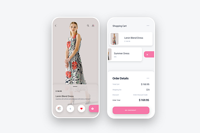 E-commerce Screen animation app design ecommerce app flat grid icon minimal shopping app shopping cart ui ux web