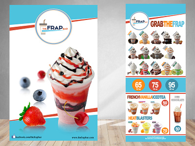 The Frap Bar banners and Flyers banners brochure design flyer mockup