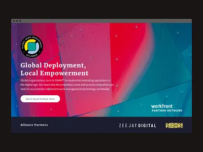 GPLE – Alliance website agency consulting design neon prototype ui website