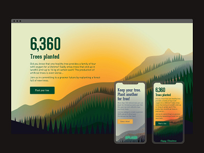 Splash Worldwide – Christmas campaign charity christmas christmas tree design forest illustration motion prototype ui ux