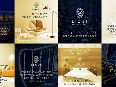 Lion's Luxury Houses branding instagram instagram post logo luxury luxury branding luxury design post prestige real estate realestate social social post socialmedia