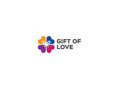 Gift of Love begood charity color design donation forsale gift gift box graphics identity logo love minimal monogram vector