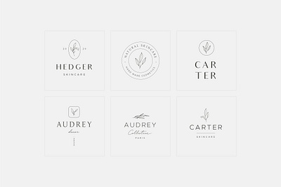 Botanical Logo Kit adobe botanical logos branding design design templates download download graphics download logos graphics illustrator logo logo design logo kit logo template logo templates logodesign logos logotype logotypes vector graphics